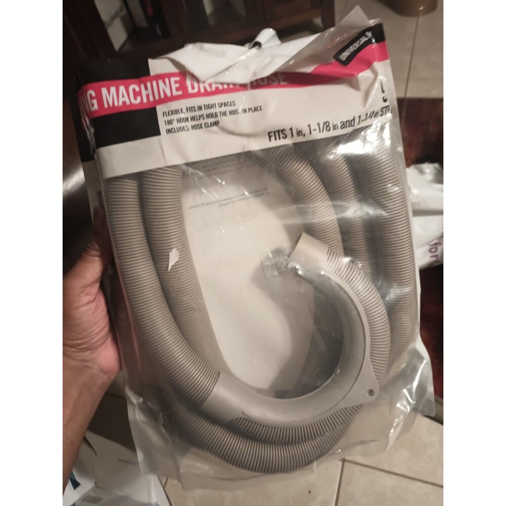 Corrugated Washing Machine Discharge Hose 8ft